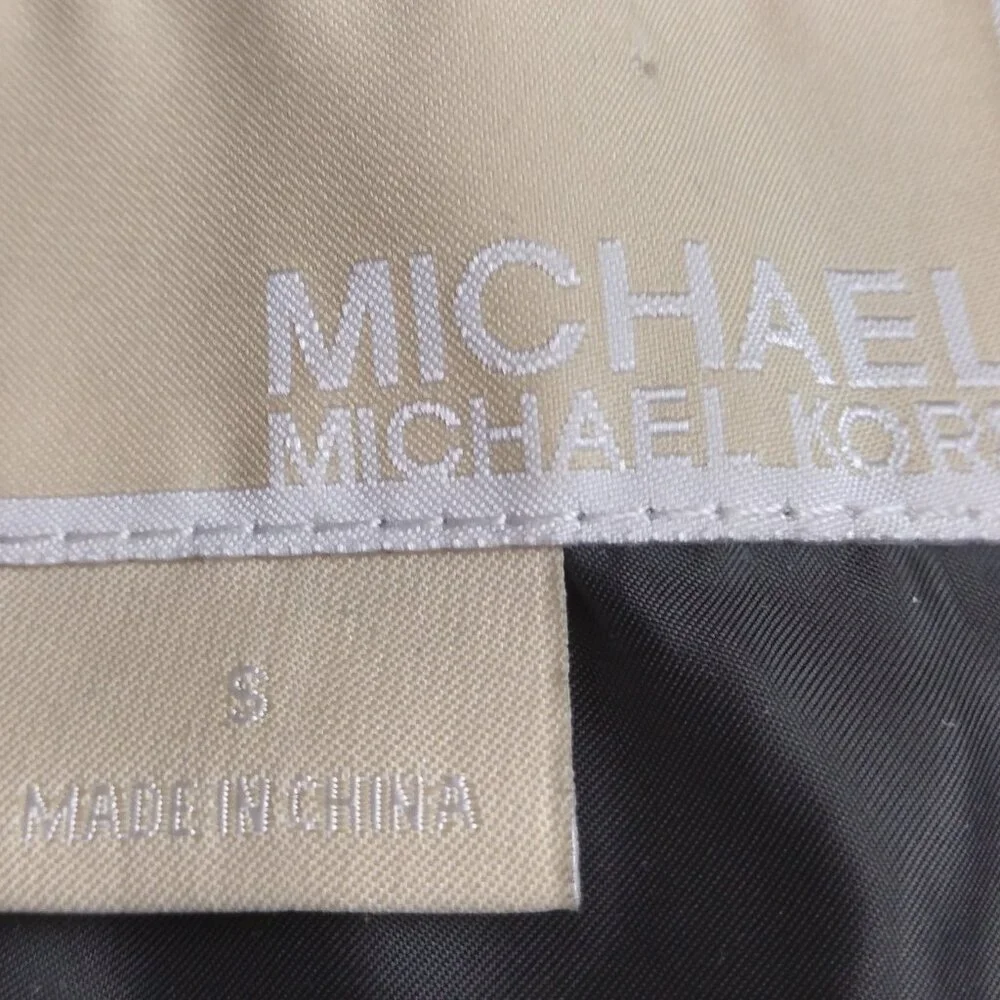 Michael Kors | Black Quilted Coat Snap/Zip | Size S - Picture 11 of 13